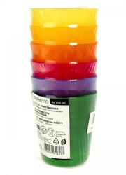 Набор пластиковых стаканов (6 шт.),  разноцветный